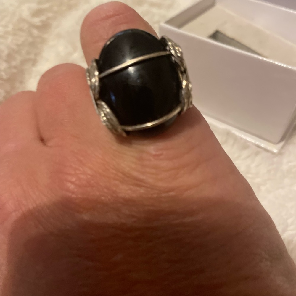Ronaldo custom onyx ring